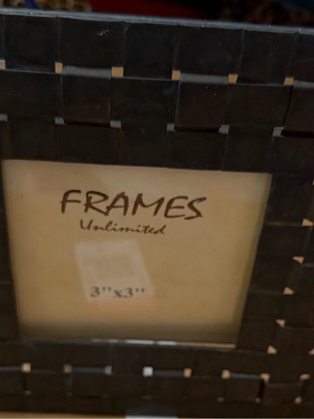 3 X 3 Metal Weave Picture Frame